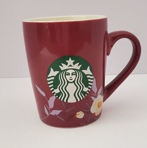 Starbucks Red Floral Mug 2020